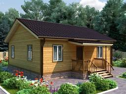 Проект дома из бруса СВ53 - компания Свой Сруб