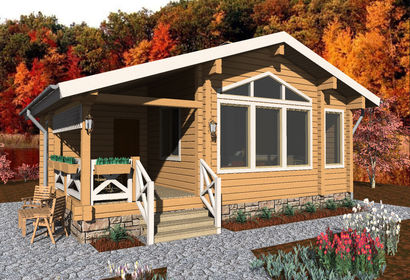 Проект дома из профилированного бруса СВ 306 - компания Свой Сруб Проект дома из профилированного бруса СВ 306 - компания Свой Сруб