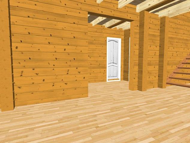 Проект дома из клееного бруса СВ20 Проект дома из клееного бруса СВ20