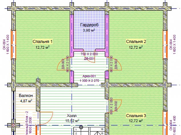 Проект дома из оцилиндрованного бревна «МОЛОГИНО» Проект дома из оцилиндрованного бревна «МОЛОГИНО»