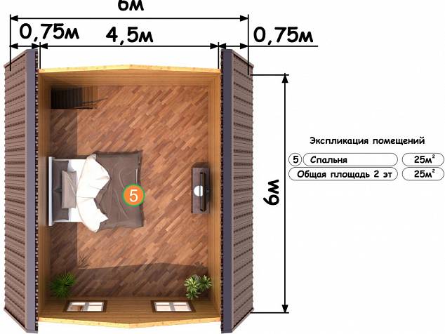 Проект каркасно-щитового дома СВ42 Проект каркасно-щитового дома СВ42