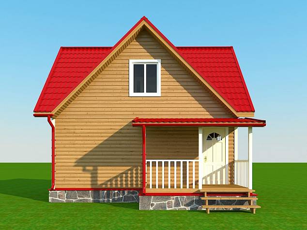 Проект каркасно-щитового дома СВ73 Проект каркасно-щитового дома СВ73